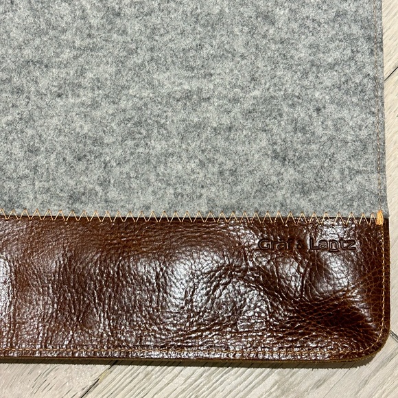 Graf & Lantz Jaunt Tote Granite / Orange / Sienna Leather - Picture 3 of 8